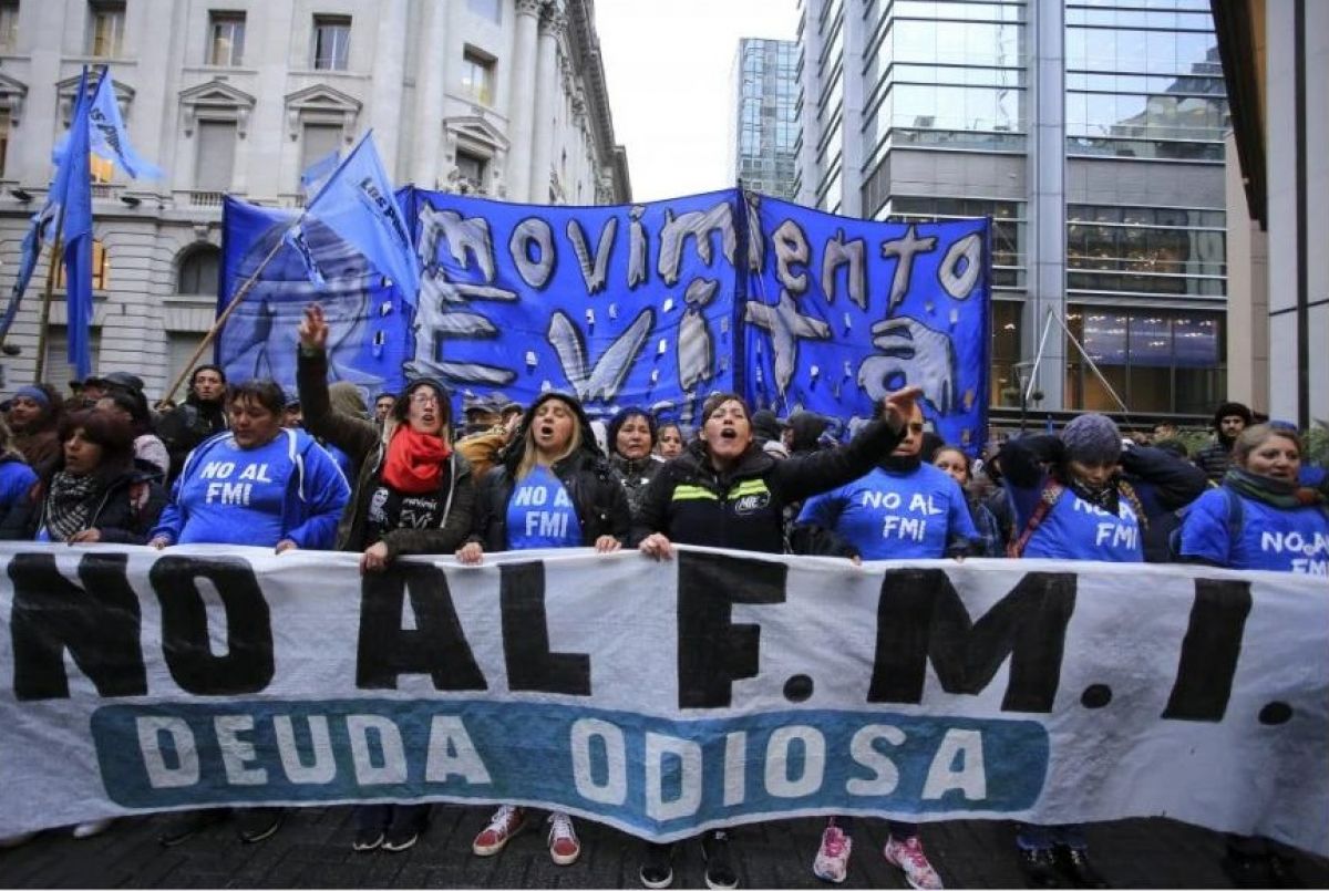 Jornada contra el FMI con la consigna “La deuda es con el pueblo”