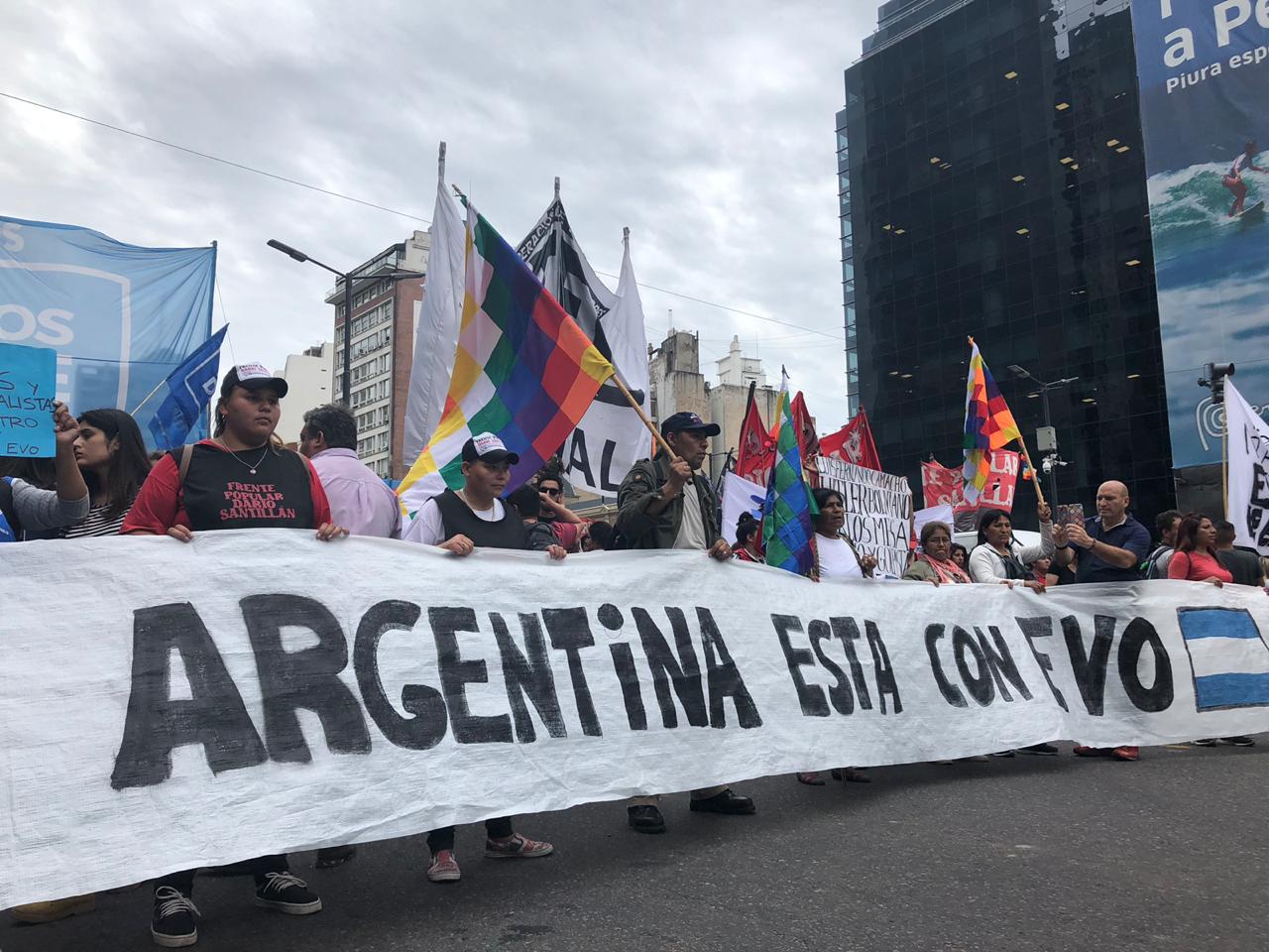 Masiva marcha contra el golpe de Estado en Bolivia Agencia de