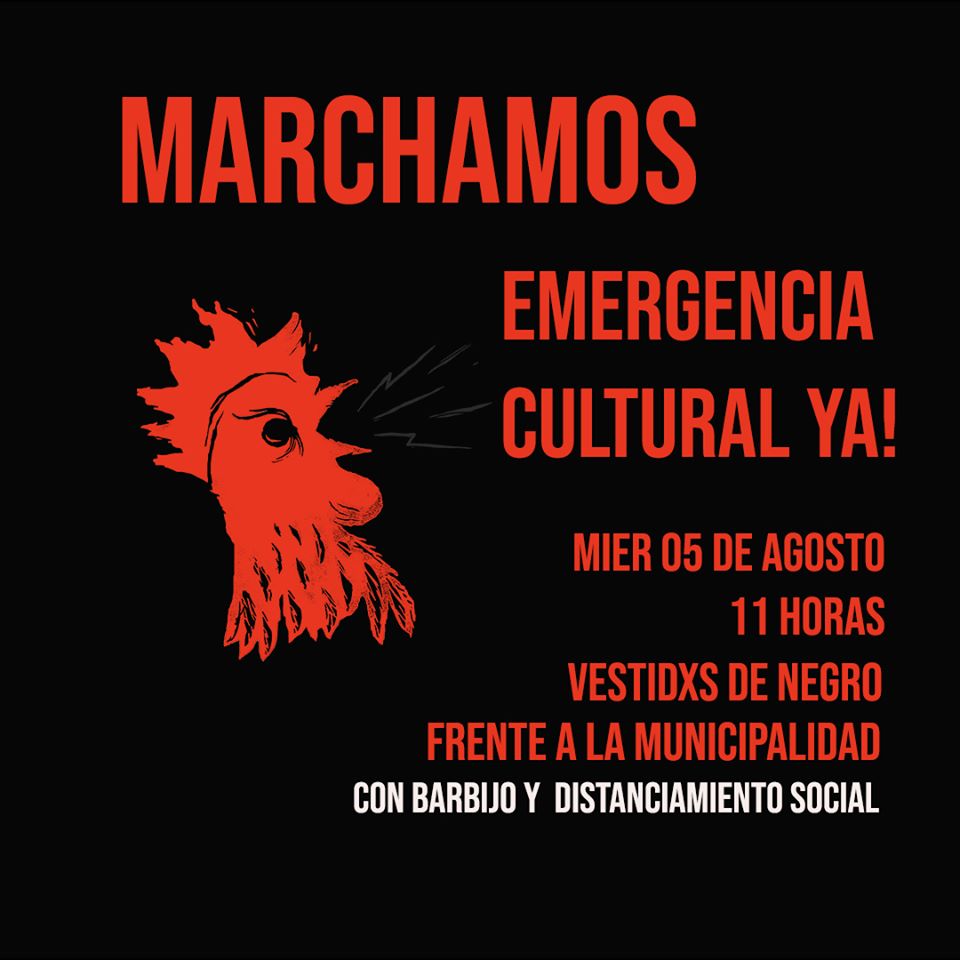 Marcha para que se declare la emergencia cultural provincial y municipal