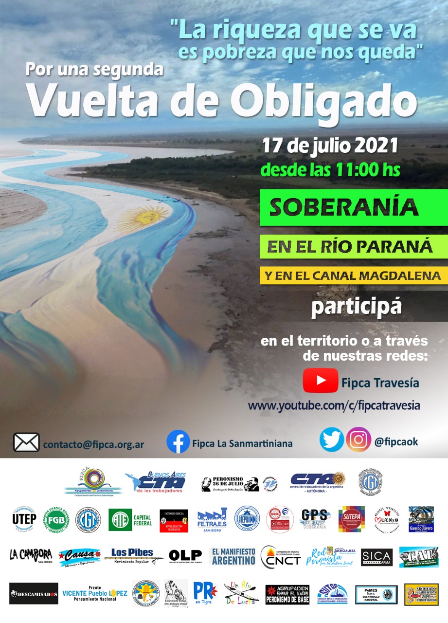 Mañana jornada por la soberanía en el sitio histórico de la Vuelta de Obligado