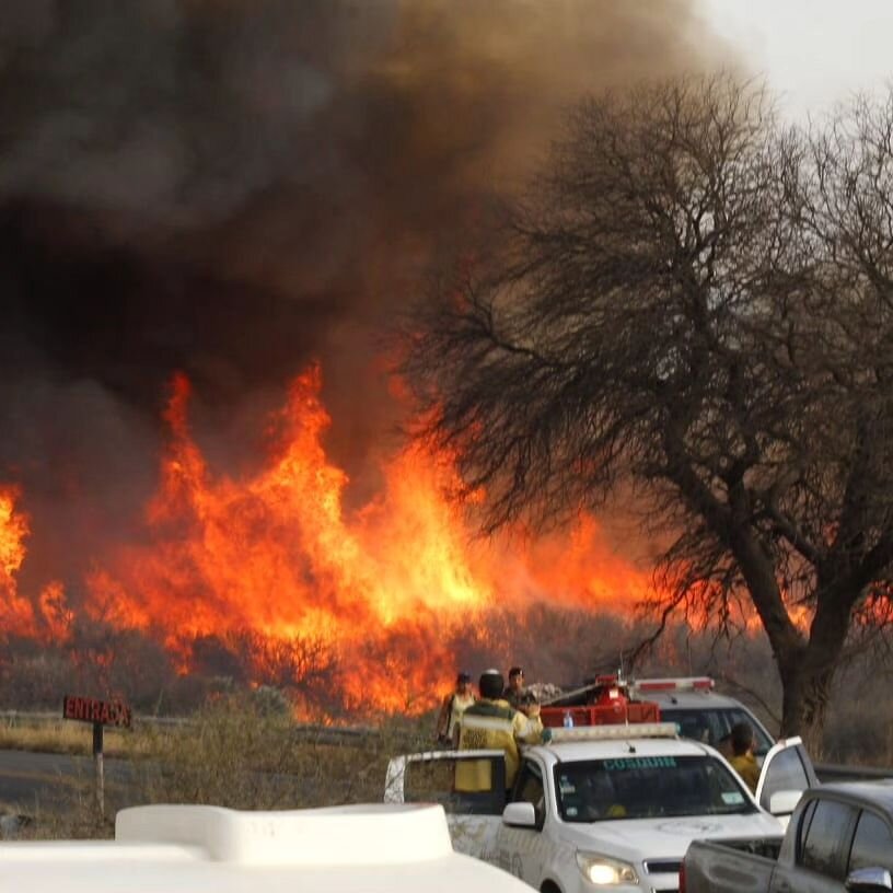 Great concern in Capilla del Monte due to fire that affected homes and forced evacuations